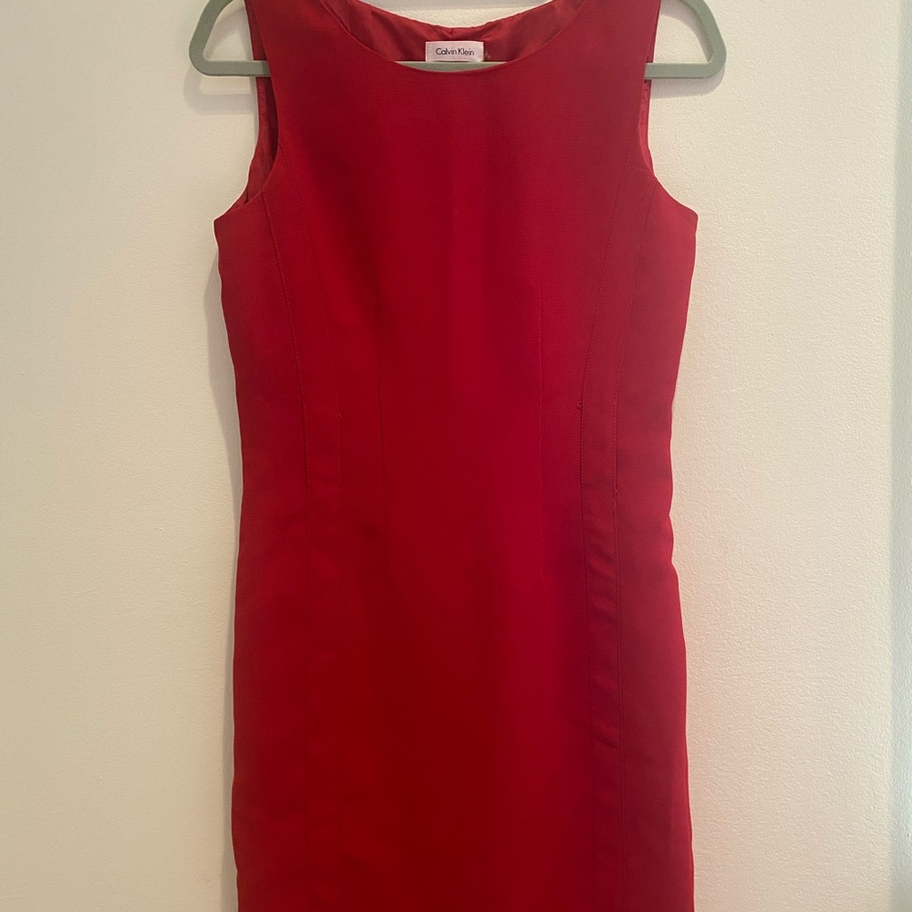 Calvin Klein Red Cocktail Dress